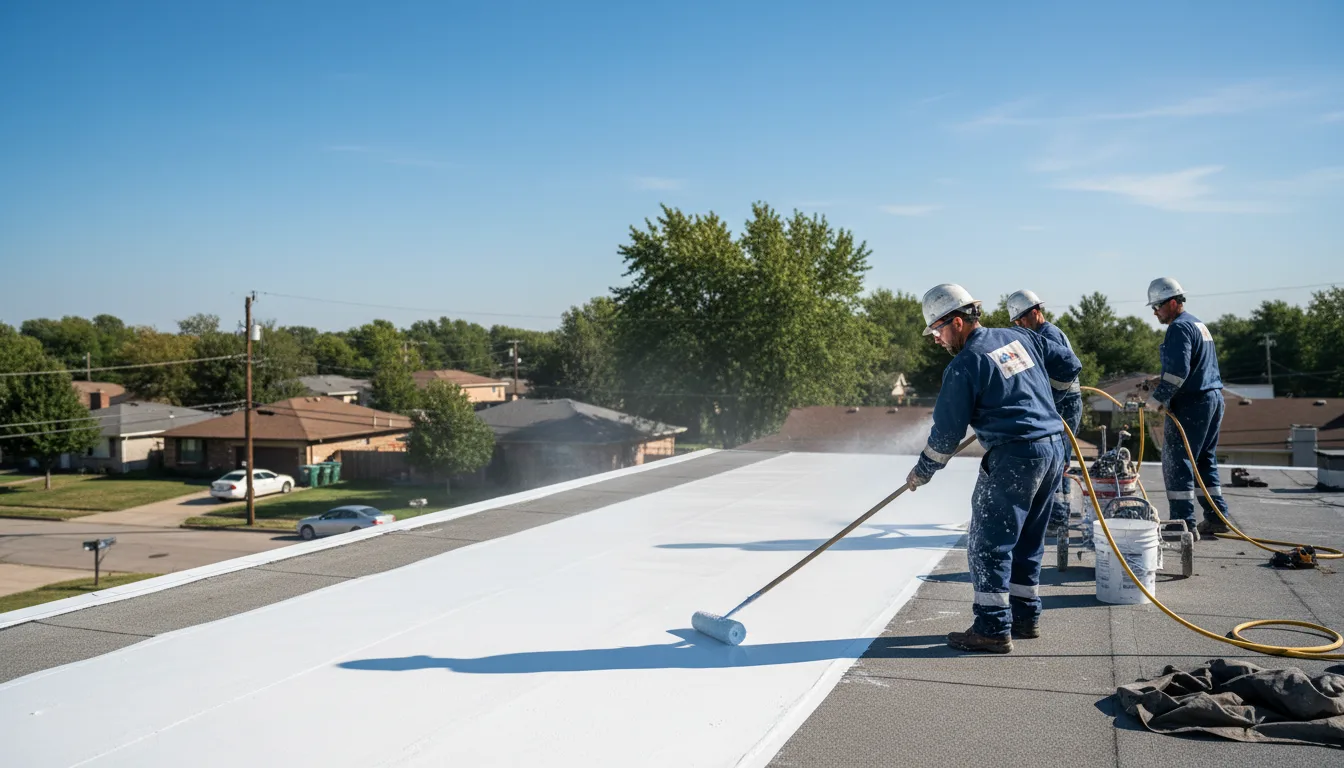 Commercial roof coating in De Witt, IA near me